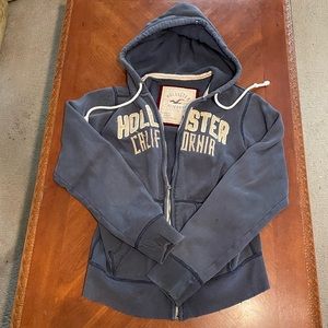 Mens Hollister zip up hoodie medium